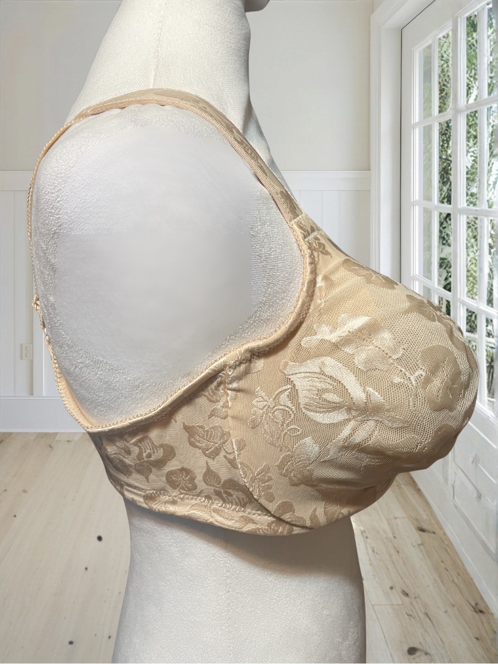 WACOAL Women's Awareness Underwire Satin Lined Mesh Floral Lace Bra 42DD NWOT - Picture 4 of 12